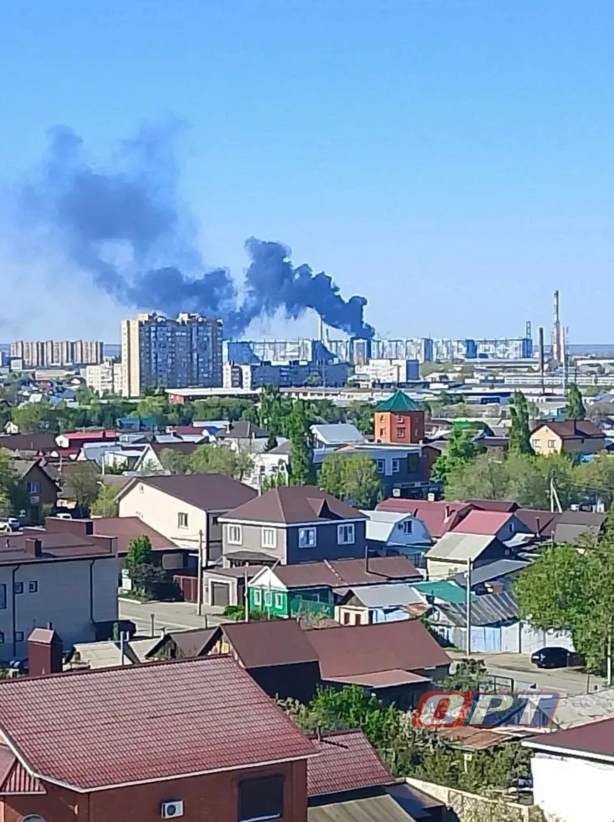 В районе «Мармелада» в Оренбурге виден дым