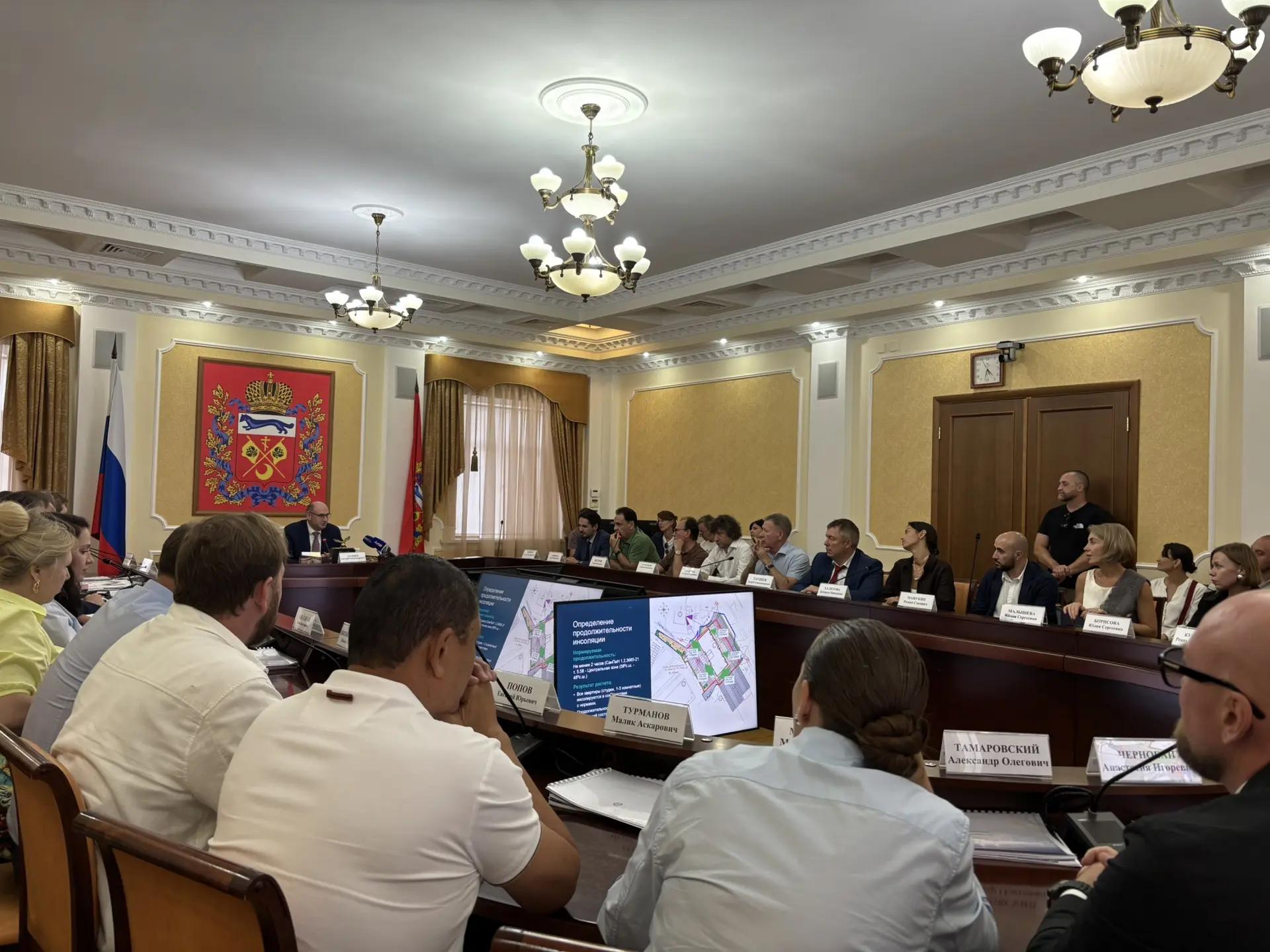 В Доме Советов прошло заседание Архитектурно-градостроительного совета при губернаторе