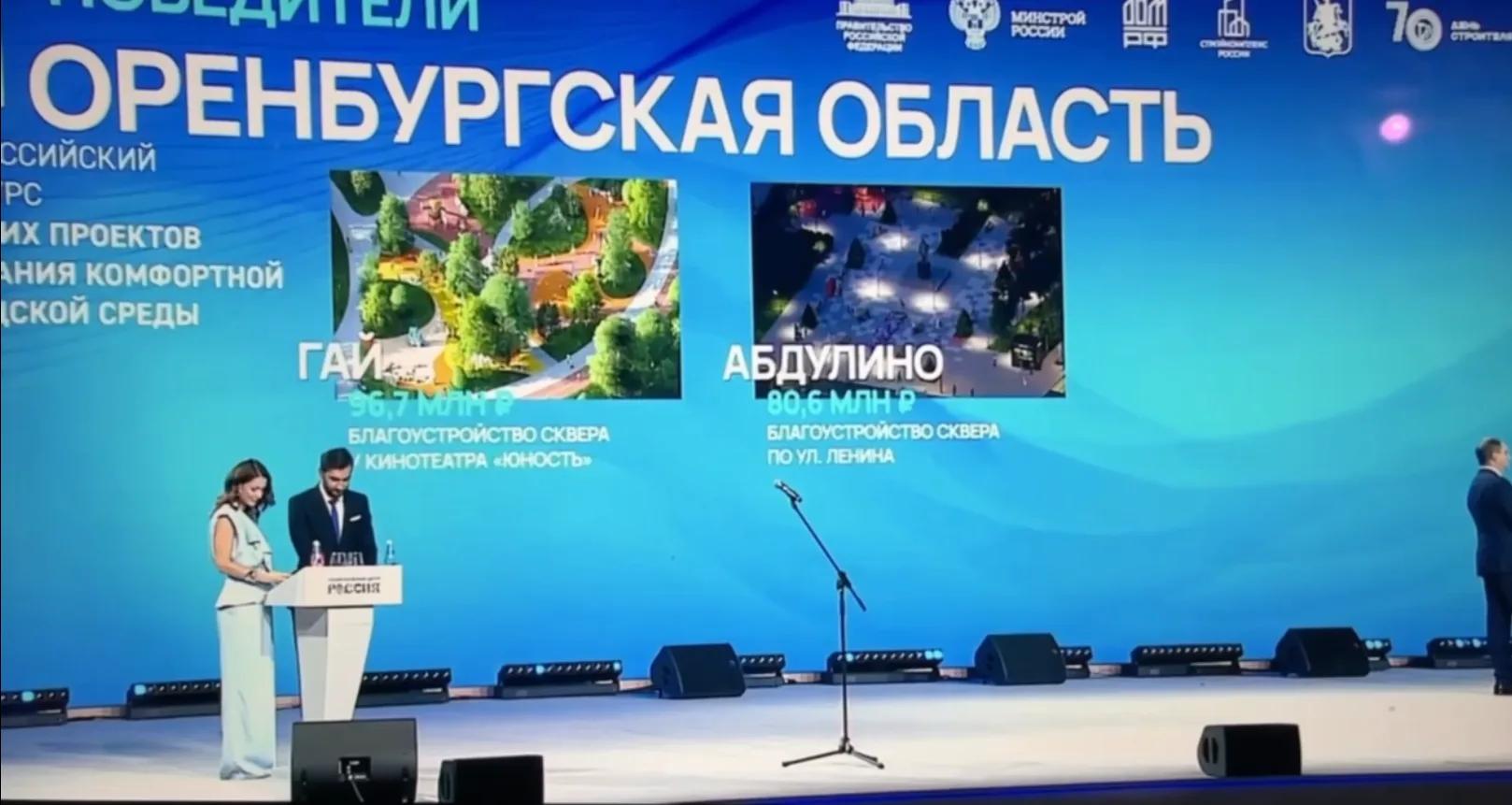 5 городов Оренбуржья получили федеральные гранты на благоустройство