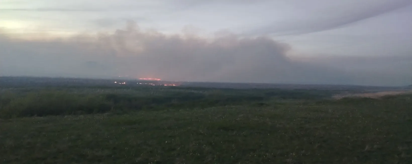 Ландшафтный пожар в Адамовском районе ликвидировали