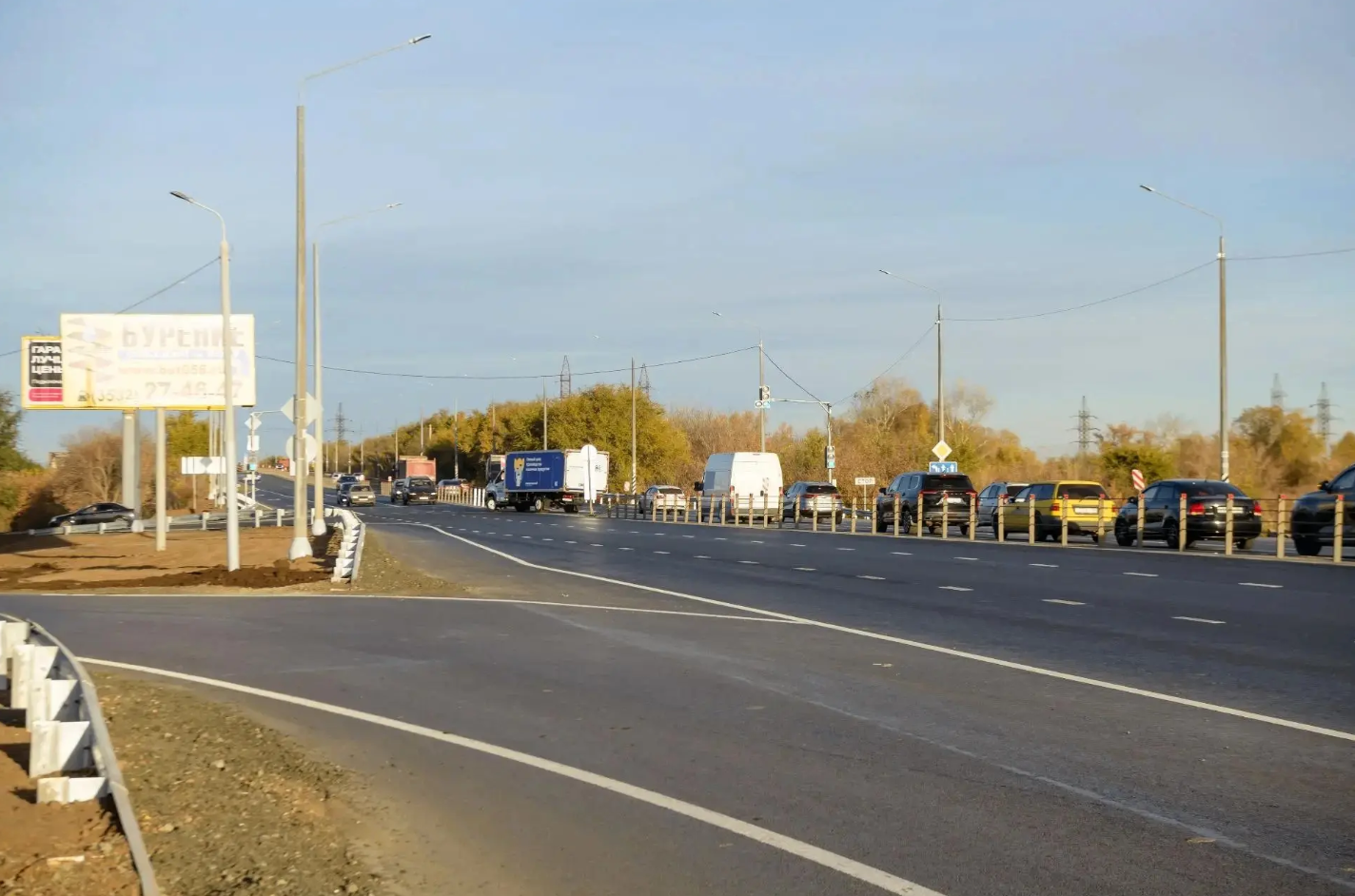 Меньше пробок: в Оренбурге расширили Загородное шоссе